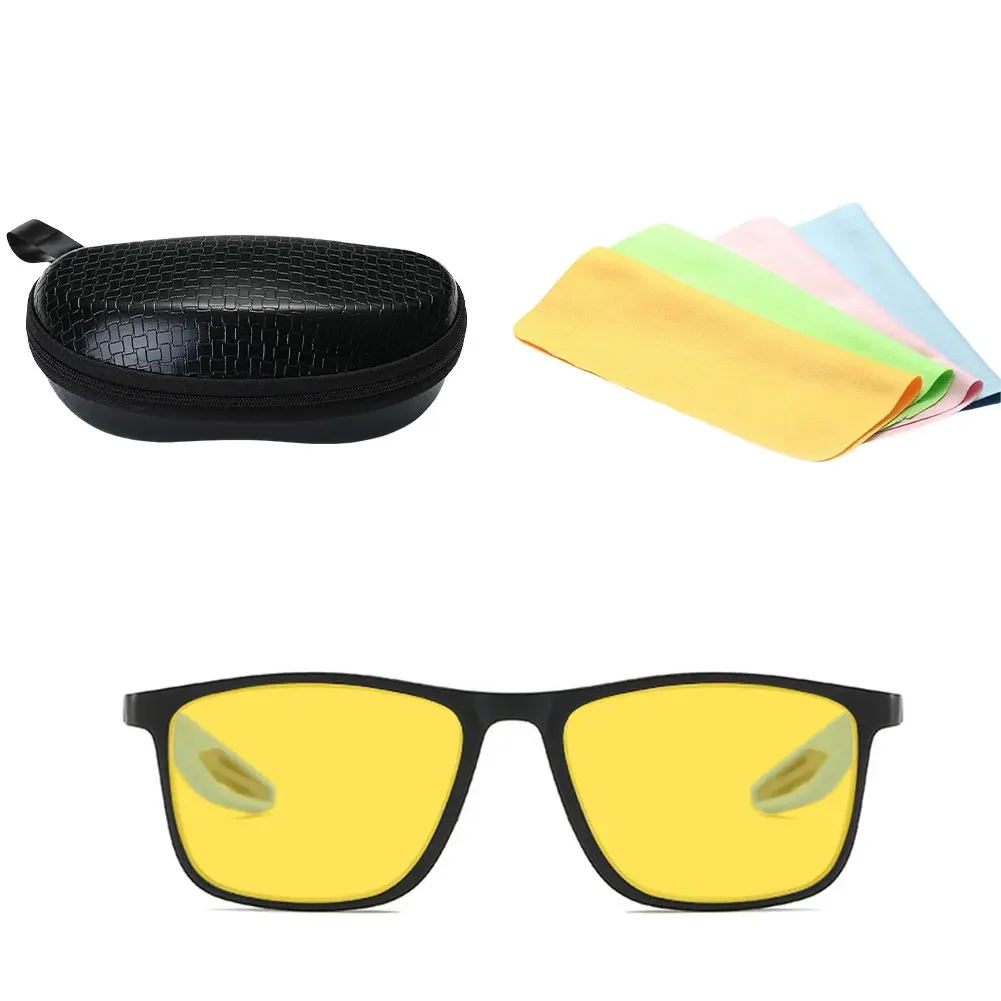 

Comfort Driving Glasses Anti-blue Light Glasses Challenging Weather Conditions Comfortable Fit Yellow Lenses For Visibility