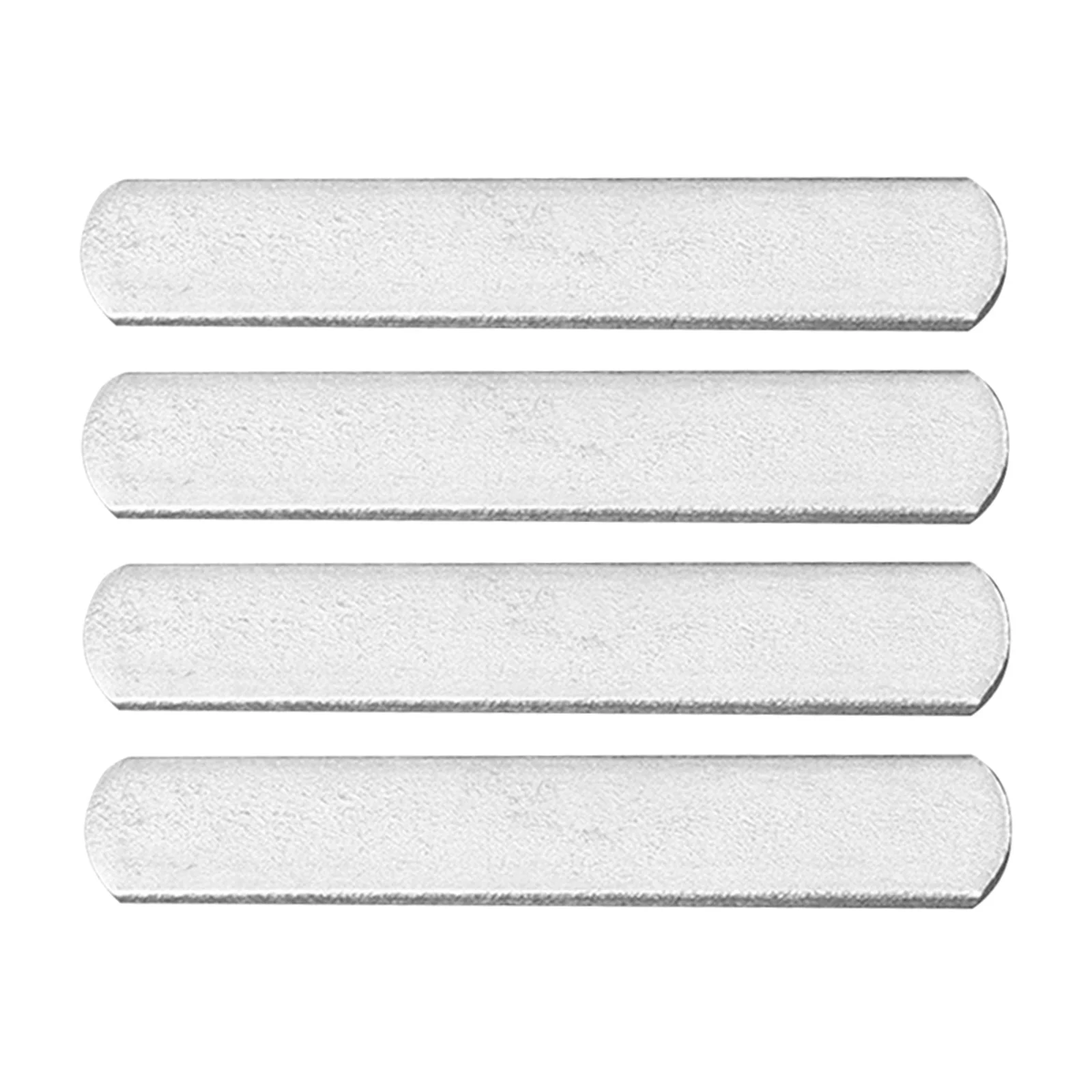 

4Pcs Stainless Steel Plates Rounded Anti-Rust Smooth Polishing Weighted Vest Leg Arm Strap Fitness Training 0.2kg Each Silver
