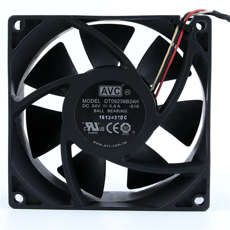 

Original AVC DT09238B24H 9CM 9238 24V0.60A three-wire large-volume cooling fan