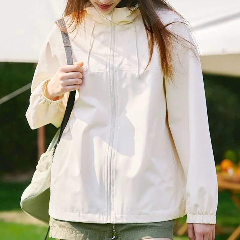 High-Quality Jackets Women 2026 Spring Autumn New Hooded Coats Temperament Popular Outerwear Fashion Leisure Ladies Outwear Tops