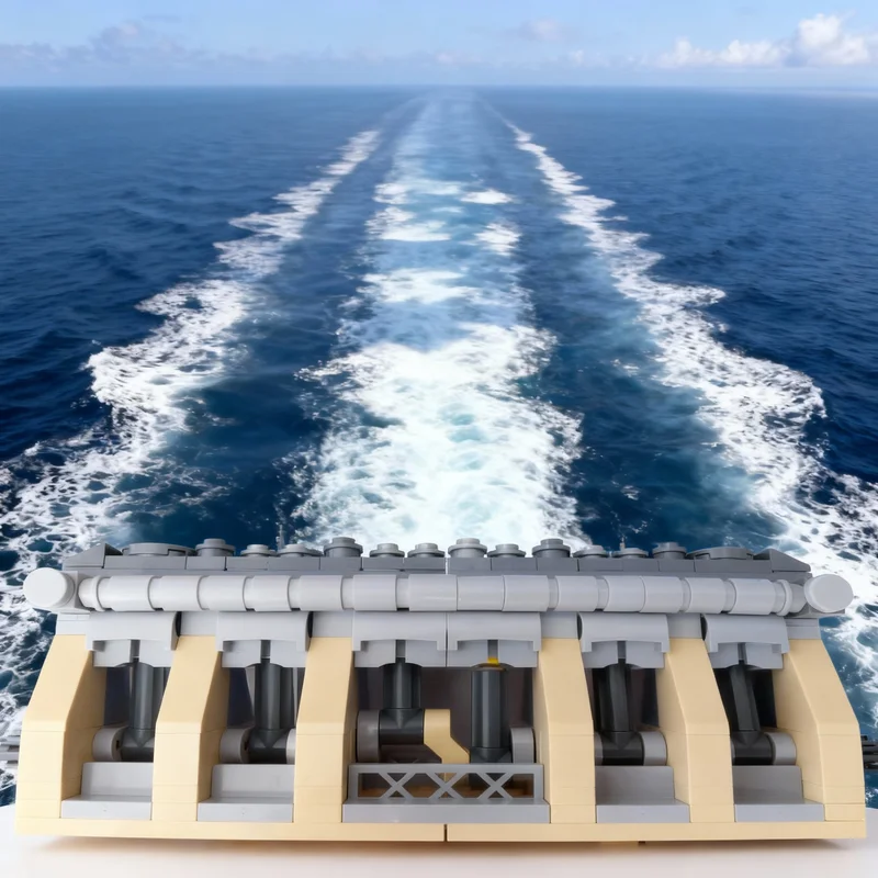 ชุดตัวต่อ MOC ไททานิค 114 ชิ้น แบบจำลองเรือ ประกอบเอง ของเล่นสร้างสรรค์ ไอเดียสร้างสรรค์ ของขวัญคริสต์มาส ของเล่นเสริมพัฒนาการ