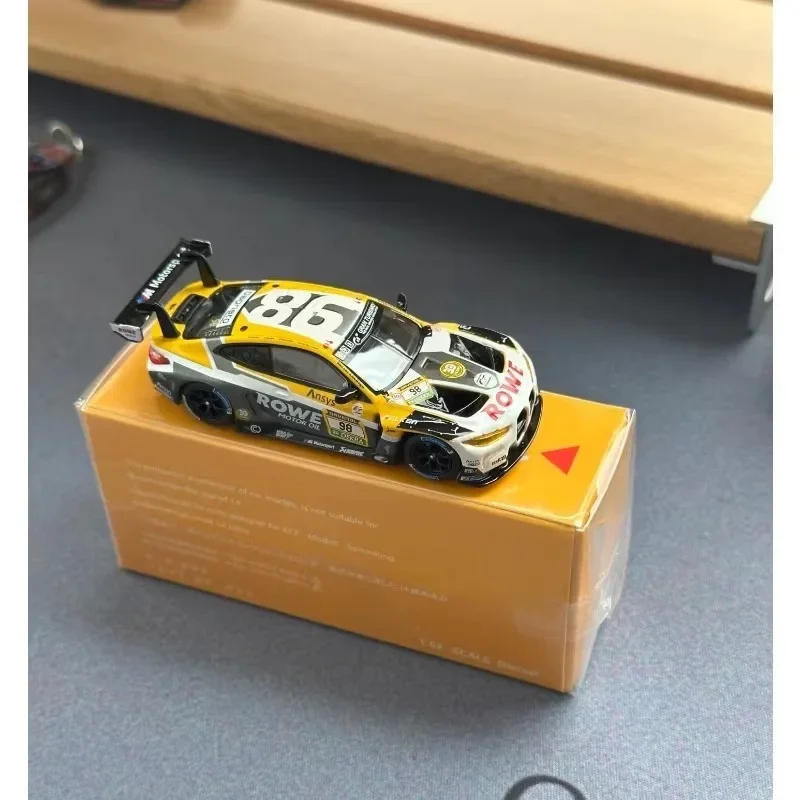 MY RE 1/64 BMW M4 GT3 ROWE Racing #98 Championship Car Alloy Car Model Collection Model Gifts for Men Christmas Gift