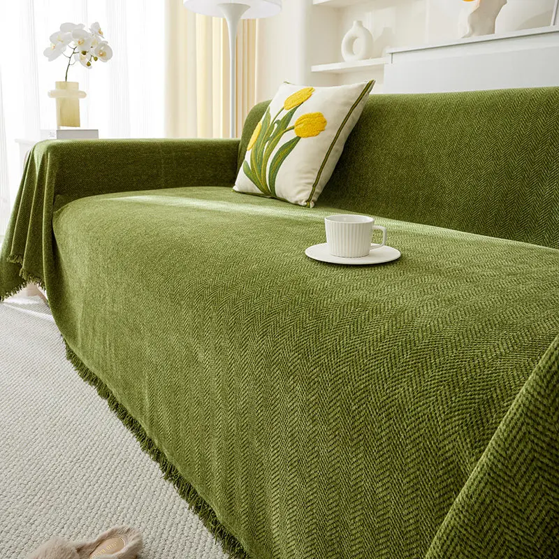 New Texture Sofa Cover Towel Universal All Season Luxury One Piece Full Coverage Sofa Protector Blanket Home Textile
