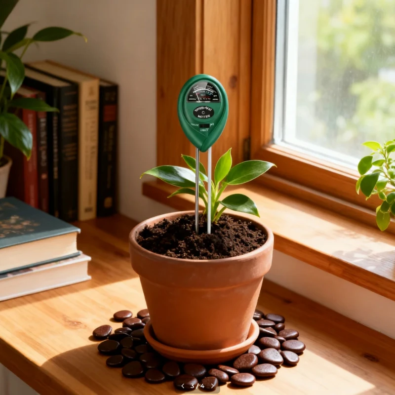 

​​Three in One Soil PH Meter Sunlight Tester Garden Flowers Moisture Sensor Plant Acidity Humidity Monitor Detector Tool​​