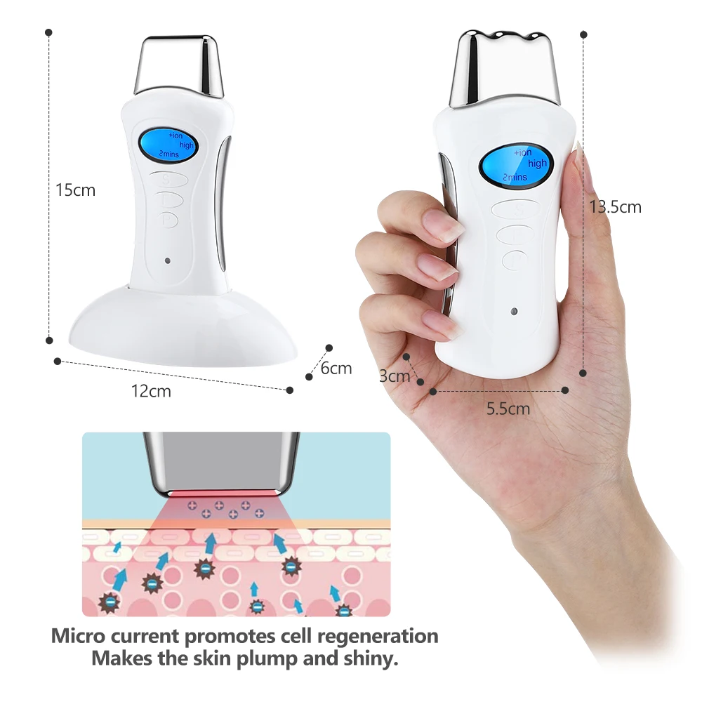 เครื่องฟื้นฟูผิวด้วยกระแสไฟฟ้าเครื่องนวดหน้าแบบ microcurrent ช่วยฟื้นฟูผิว Alat pemijat wajah ต่อต้านริ้วรอยกระชับผิว