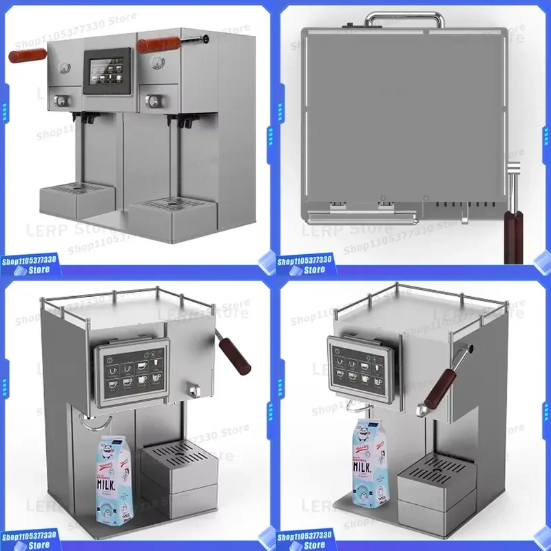 Commercial Espresso Machine Small Size Multi Function Touch Panel Coffee Maker for Office Home Use Automatic Steam Wand Small