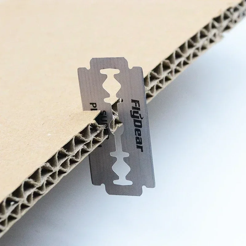 100PCS stainless steel material durable barber shaving blade Double Edge Safety Razor Extra Stainless Blades