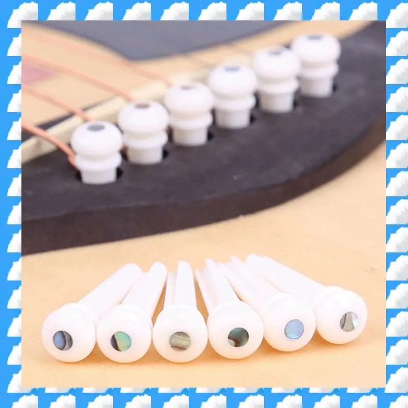 

ONGE 30X Guitar Cattle Bone Material Acoustic Guitar Bridge Pins With Pearl Shell Dot For Acoustic Folk Guitar Accessories