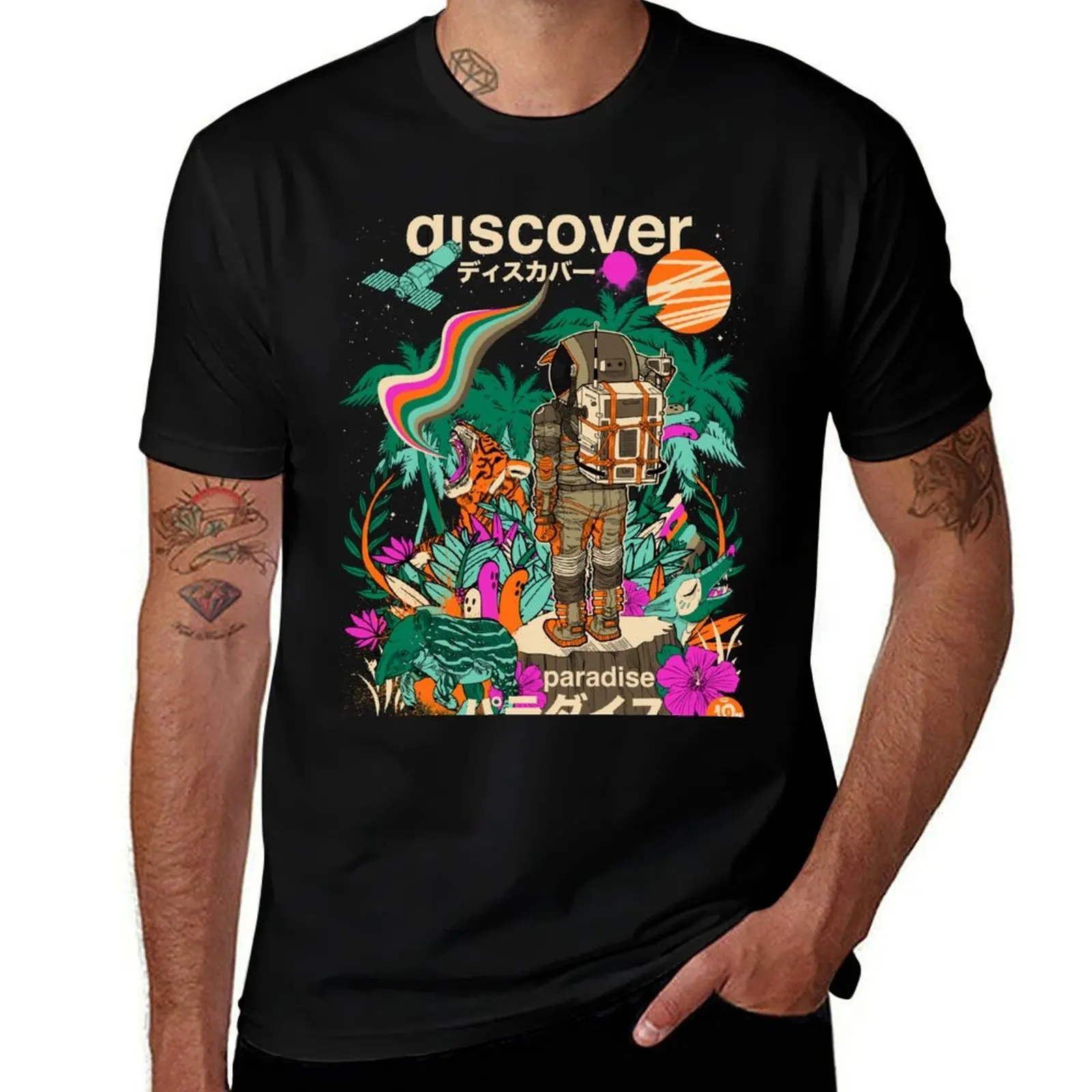 Discover Paradise T-Shirt t shirts for man graphic vintage T-Shirt