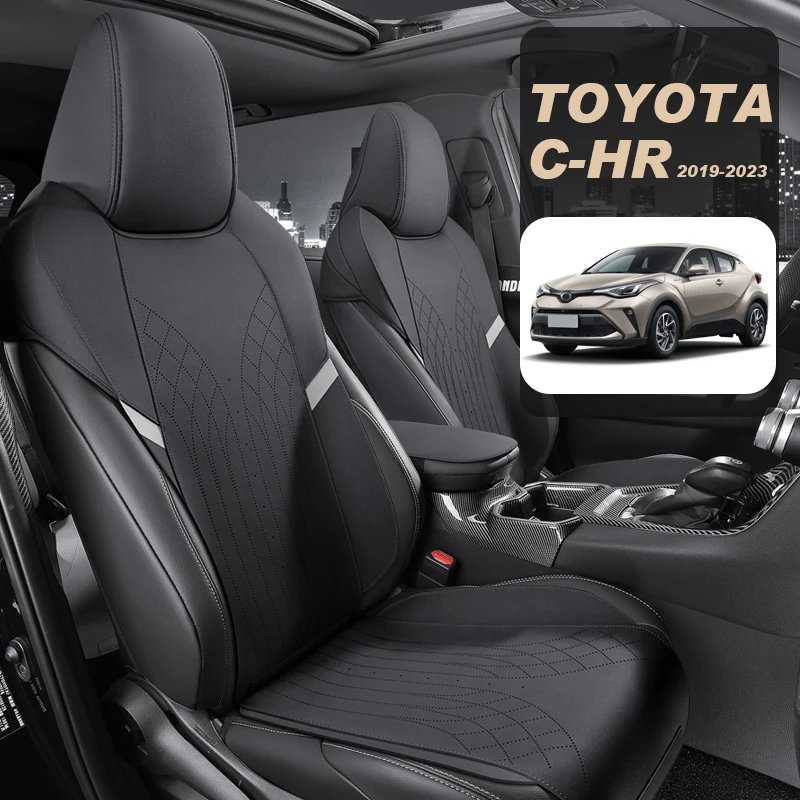 Dopasowane akcesoria samochodowe zamszowe siodełko poduszka w połowie pokryte do Toyota CHR 2019 do 2023