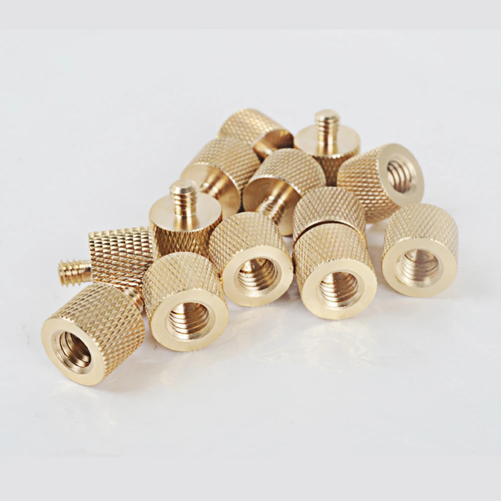 

4 PCS Tripod Thread Screw Converter Screws 1/4 Female to 3/8 Adapter Threaded Camera Slotted Light Stand