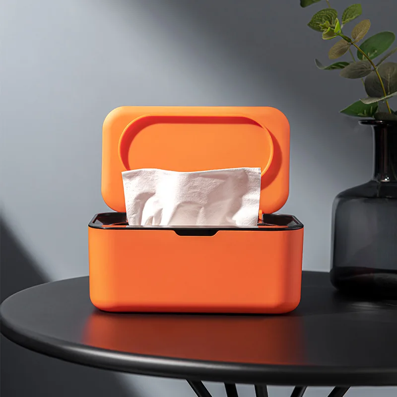 New Wet Tissue Box Large Capacity Removable Household Wet and Dry Tissue Box Sealed Dust Storage Box