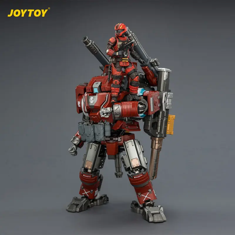 JOYTOY APOC Series Iron Skybearer Heavy Fire Assault Mech ST-8625  Action Figure Handsome Collectible Anime Model Desktop Decor