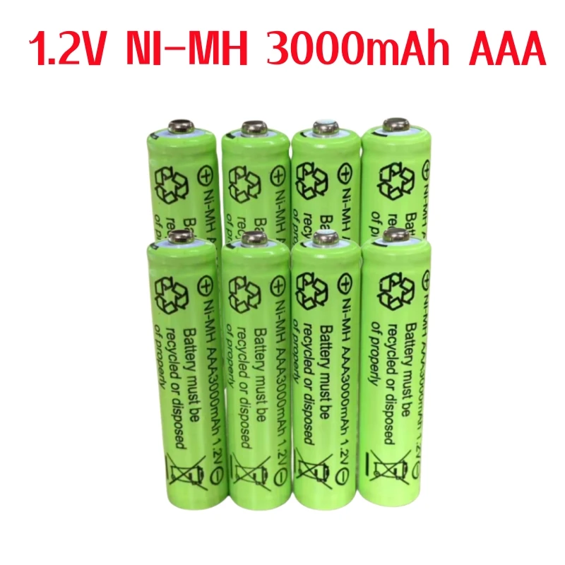 1.2V NI-MH 3000mAh AAA Rechargeable Battery For Electric Toothbrush Flashlight Mouse Clock Toy Keyboard Watch 3A Battery