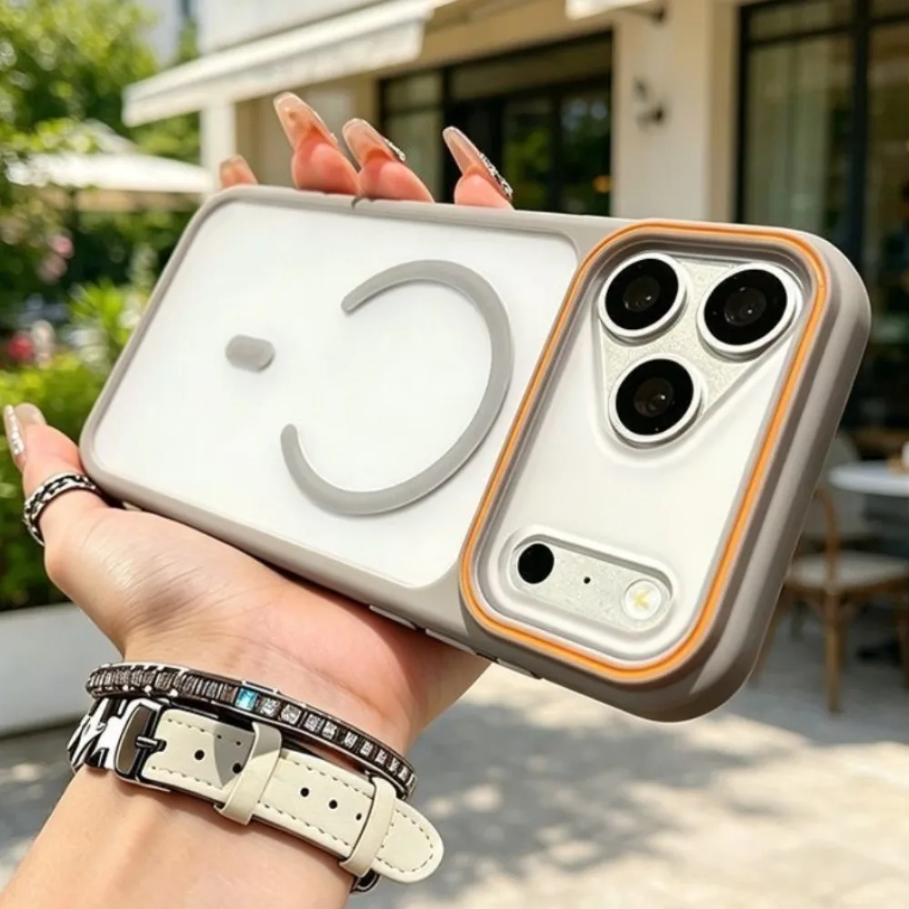 

Luxury Transparent for Magsafe TPU Magnetic Phone Case for IPhone 17 16 15 14 13 12 Pro Max Air 11 Wireless Charging Back Cover