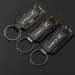 Alloy Car Keychain Keyring Styling for Nissan 350Z Logo Badge Key Chains Rings Buckle Emblem Pendant Gift Vehicle Accessories