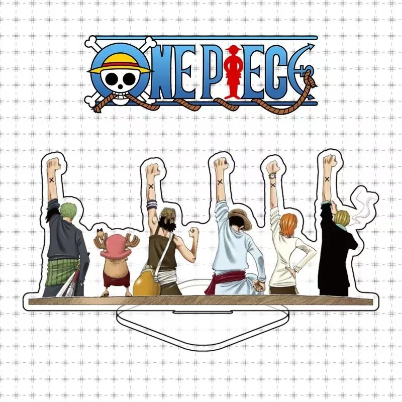 One Piece Cartoon Desktop Ornament Cute Acrylic Stand  Last Farewell Creative Signboard Computer Host Decoration Birthday Gift