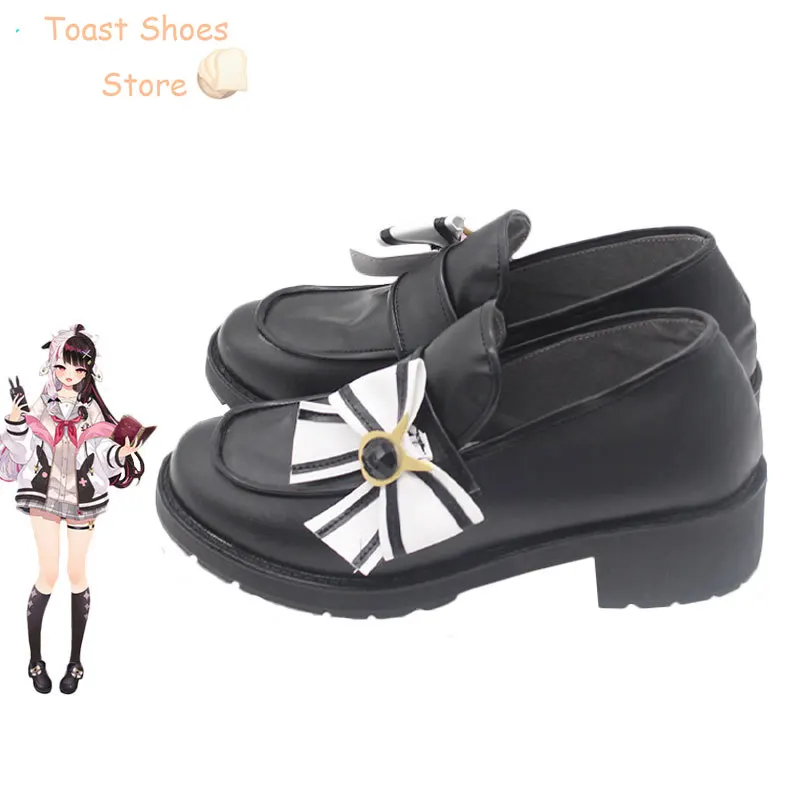 Yorumi Rena Cosplay Shoes Vtuber Cosplay Prop PU Leather Shoes Halloween Carnival Boots Costume Prop