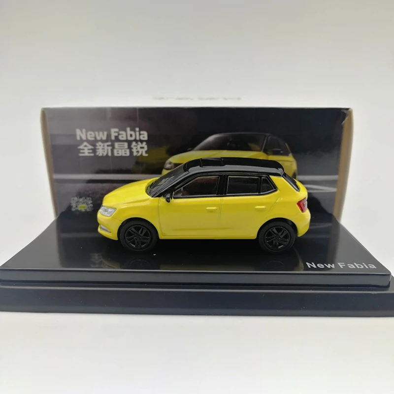 Diecast 1:64 Scale Skoda New Fabia Alloy Car Model Toys Collectible Souvenir