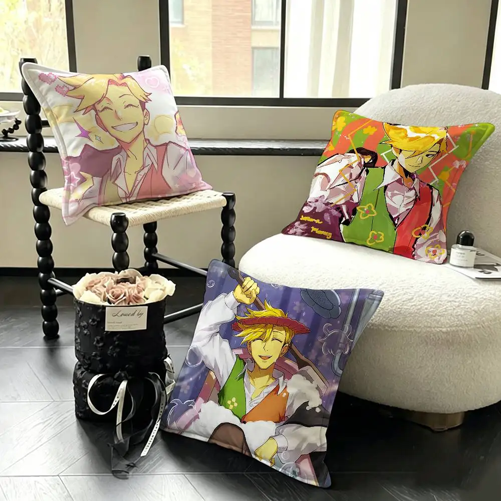 D-Deltarune Flowery Various Sizes Square Pillow Case For Car Home Bedchamber Decor