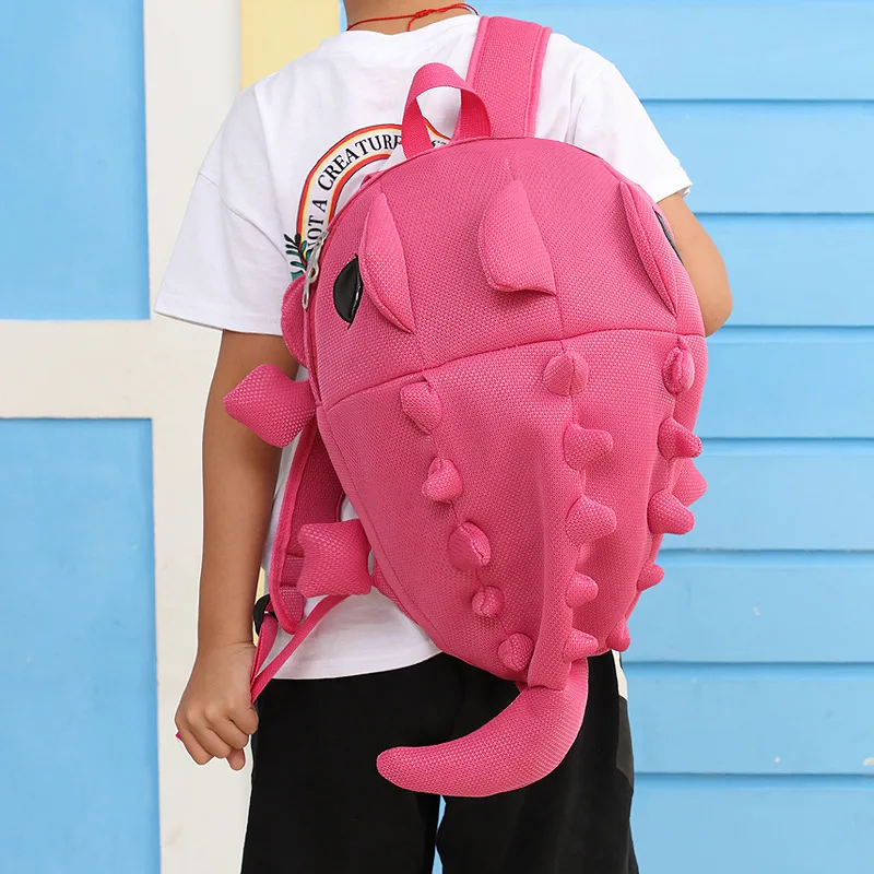 Design Student Schoolbag Three-dimensional Cartoon Dinosaur Monster Backpack Children's Travel Backpack