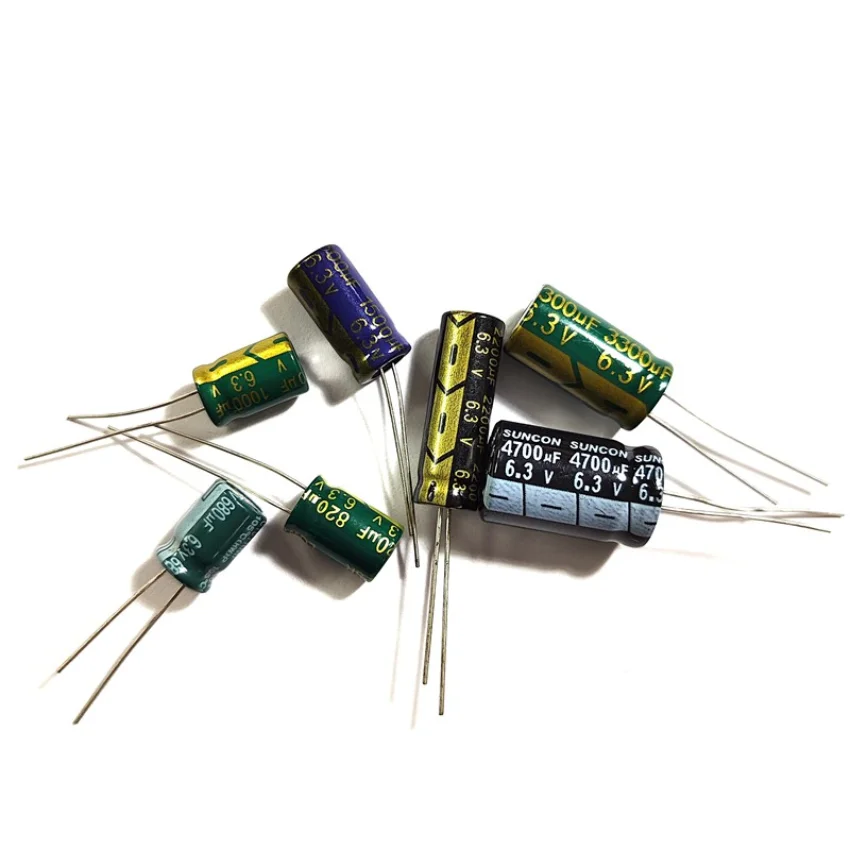 Electrolytic Capacitor 6.3V 820uF 1000uF 1500uF 2200uF 3300uF 4700uF 820MF 1000MF 1500MF 2200MF 3300MF 4700MF