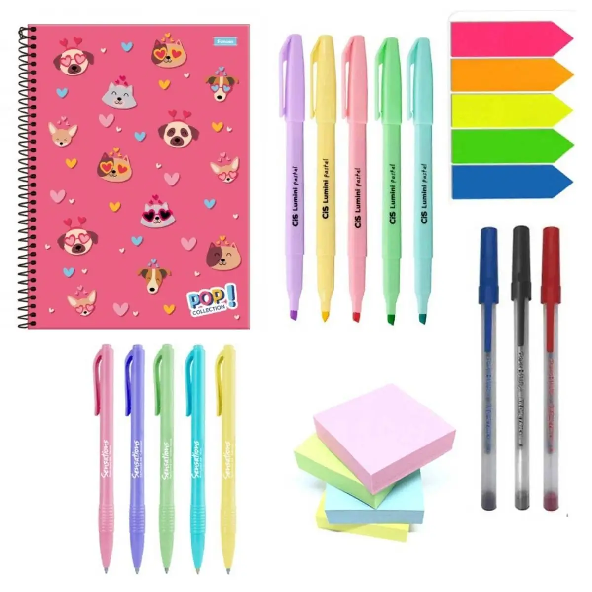 Pasty Tones School Stationery Kit