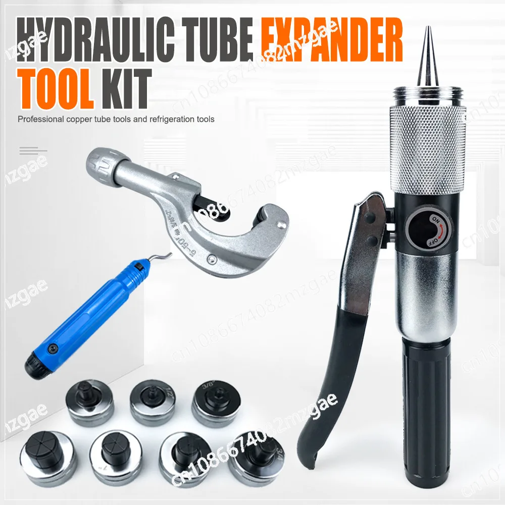 

Медный расширитель гидравлических трубок 10-28 мм для расширения труб с прямыми и чашечными типами, включает в себя набор CT-107