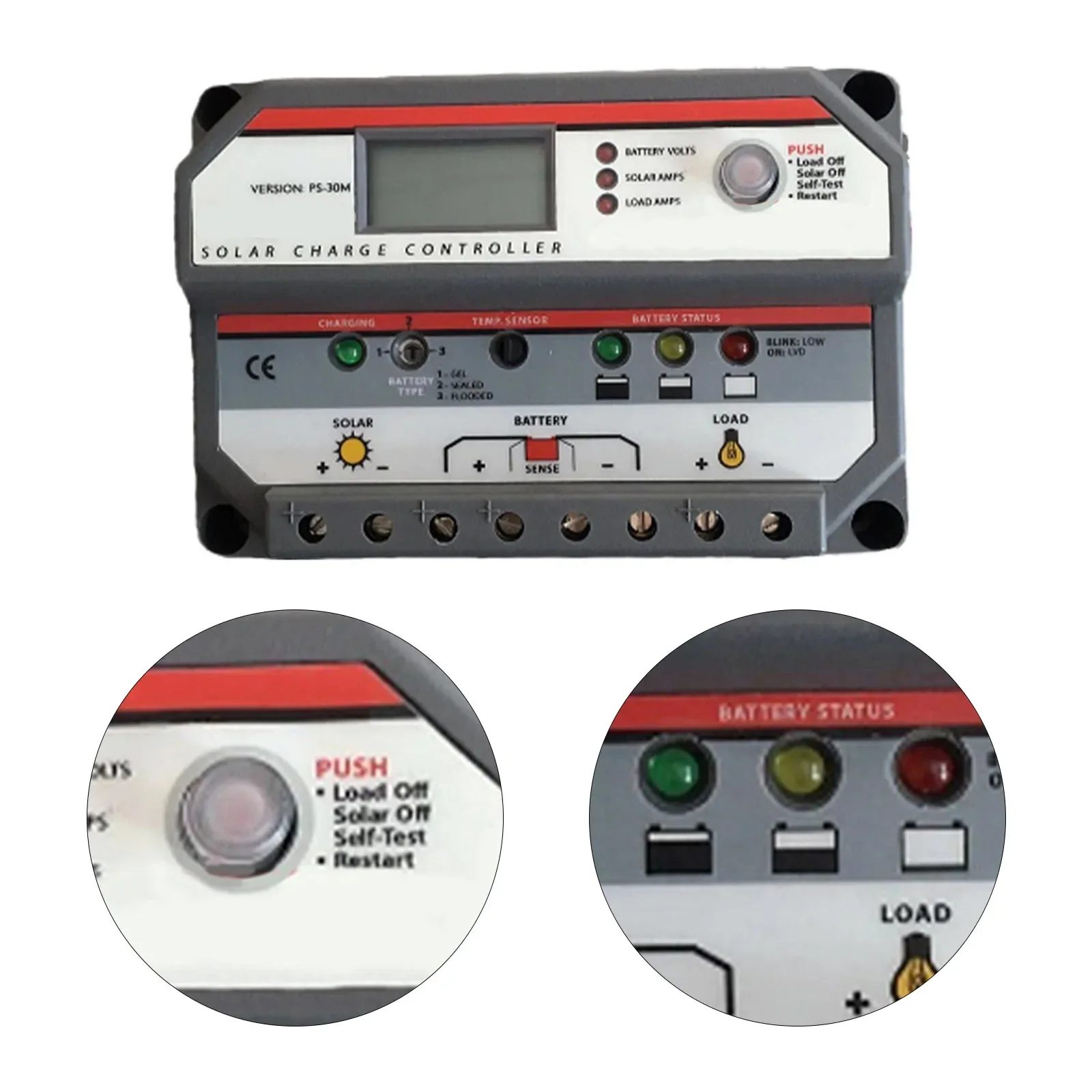 For Flooded Batteries Intelligent Charging Solar Charge Controller Smart Battery Charging System Solar Controller
