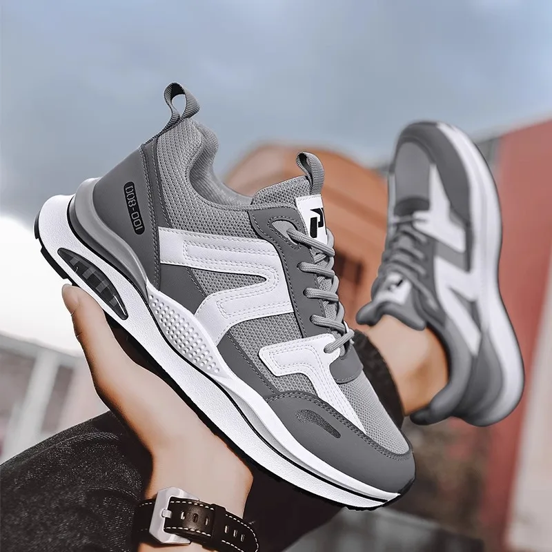 Men Sneakers Outdoor Casual Lace-up Shoes Men 2025 Fashion Breathable Non-Slip Platform Running Sport Comfortable Dad Shoes Male