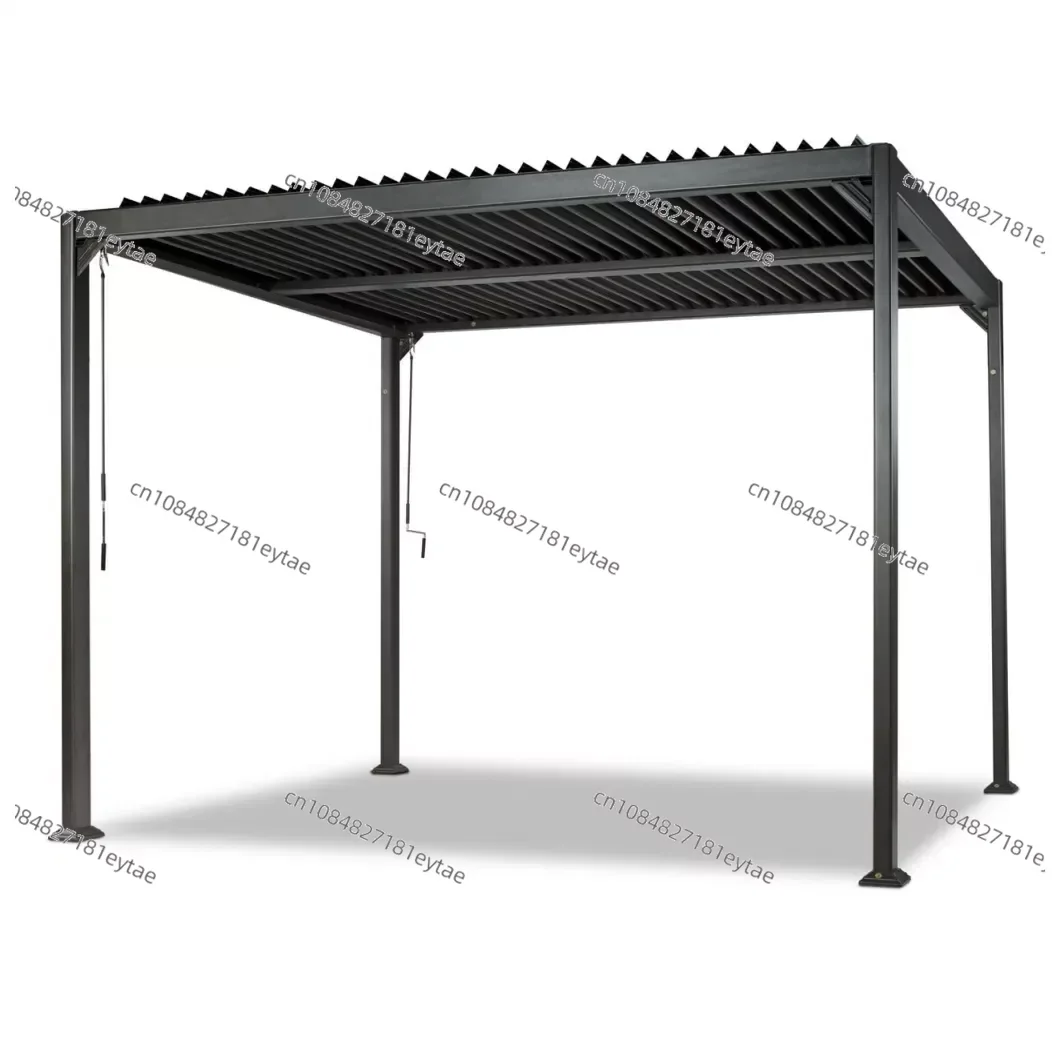 Outdoor Garden Bioclimatique Flat Gazebo Patio Roofing Design Motorised Aluminium Pergola