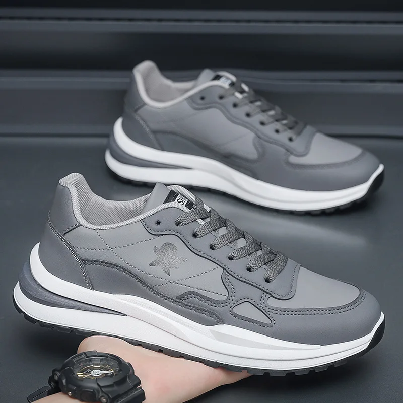 

Fashion Men's Sneakers Summer Breathable Soft Sole Running Shoes Students Comfortable Lace-up Training Shoes New Tênis Masculino