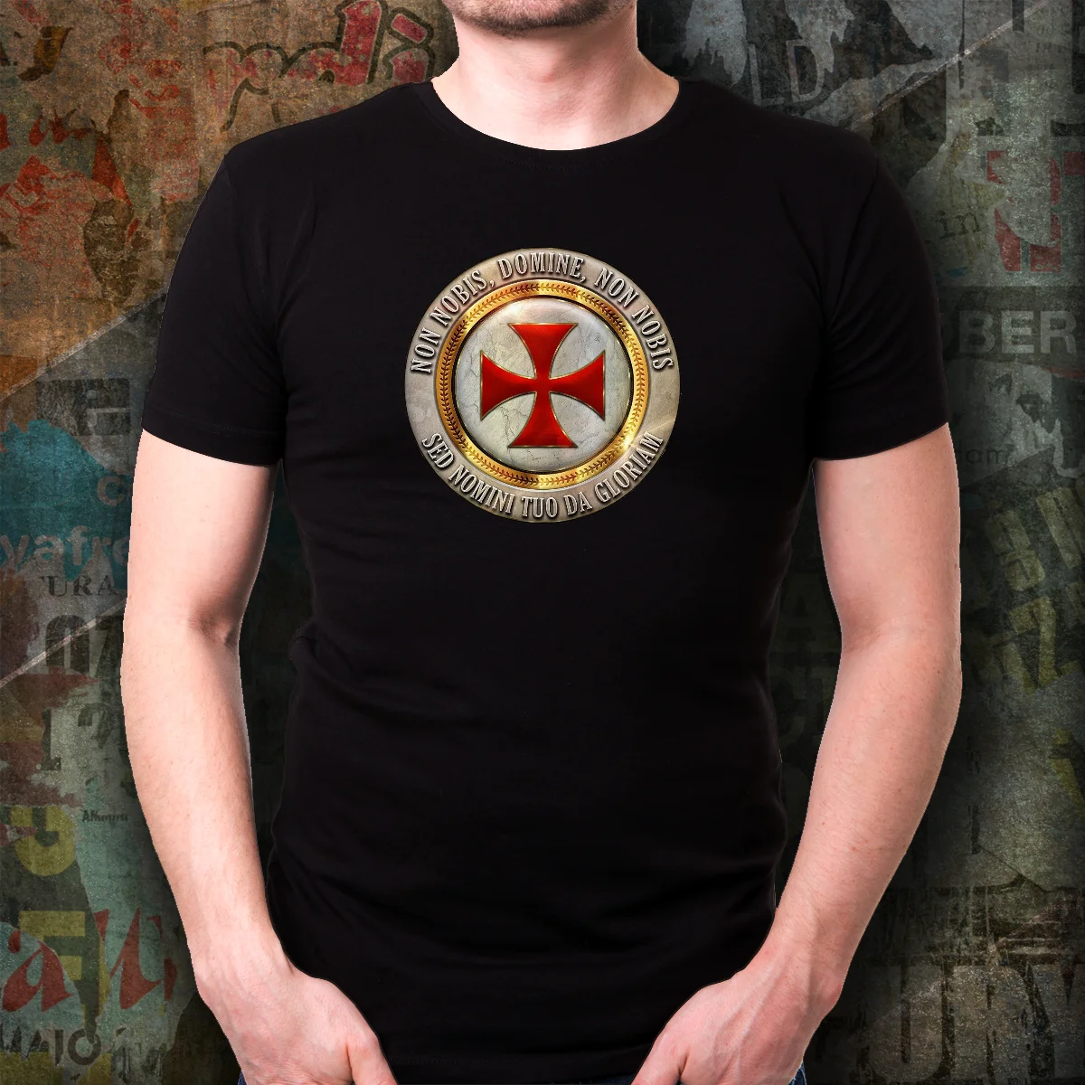 Knights Templar Masonic Medieval Symbol Crusaders Seal T Shirt. Short Sleeve 100% Cotton Casual T-shirts Loose Top Size S-3XL