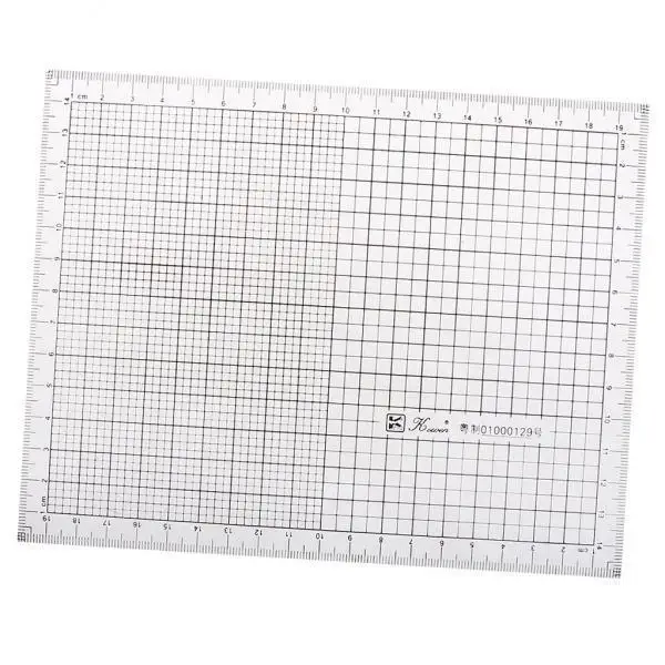 Acrylic Hand Drawing Graph Ruler Accurate Scale Grid Ruler Chart Tool for Educational Application