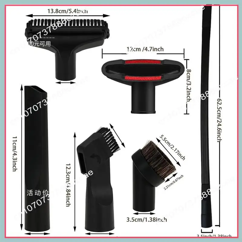 A26P オールインワンフロアブラシと掃除機アダプターアタッチメント、2-1/4インチ、1-7/8インチ、1-3/8インチ、1-1/4インチの掃除機アクセサリーと互換性あり