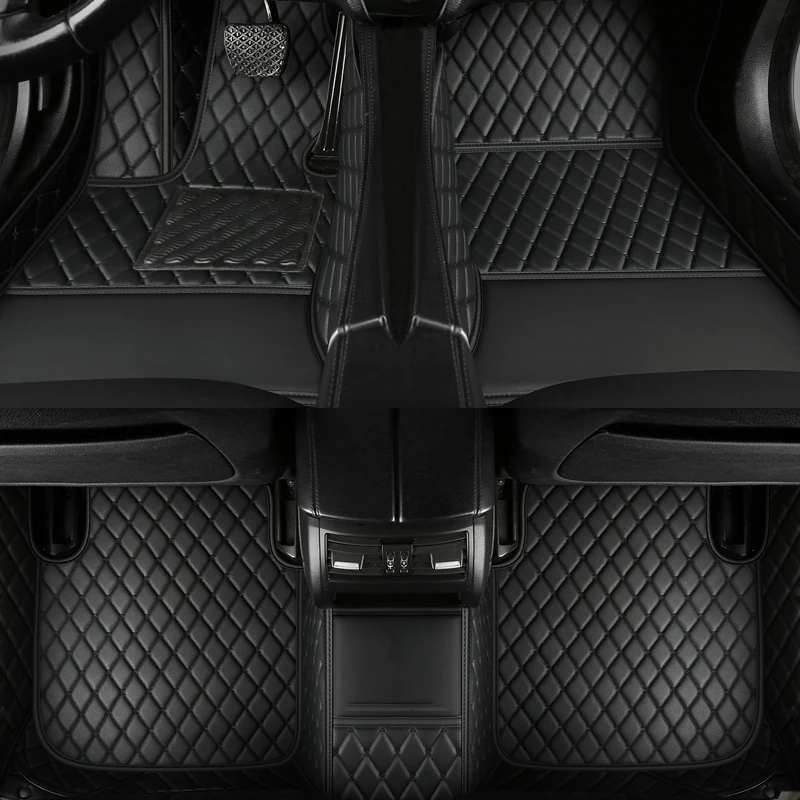 Custom Car Floor Mats for Ssangyong Rexton 2004-2007 Years Artificial Leather Interior 100% Fit Details Car Accessories