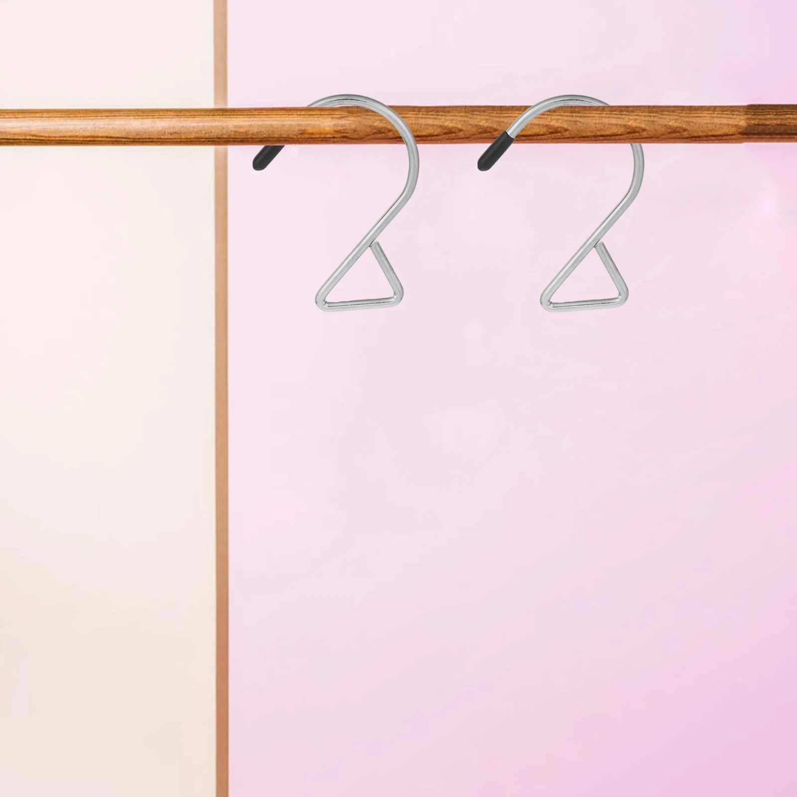 10Pcs Hanging Hooks Metal Triangle S Hooks Multifunctional Hangers for Home Office Decoration Tree Door Window Hanging Supplies