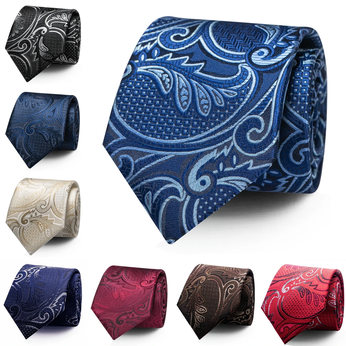 Colorful Floral Men's Tie, Wedding Groom and Groomsman Tie, Personalized Decorative Tie for Parties, Gift for Boyfriend