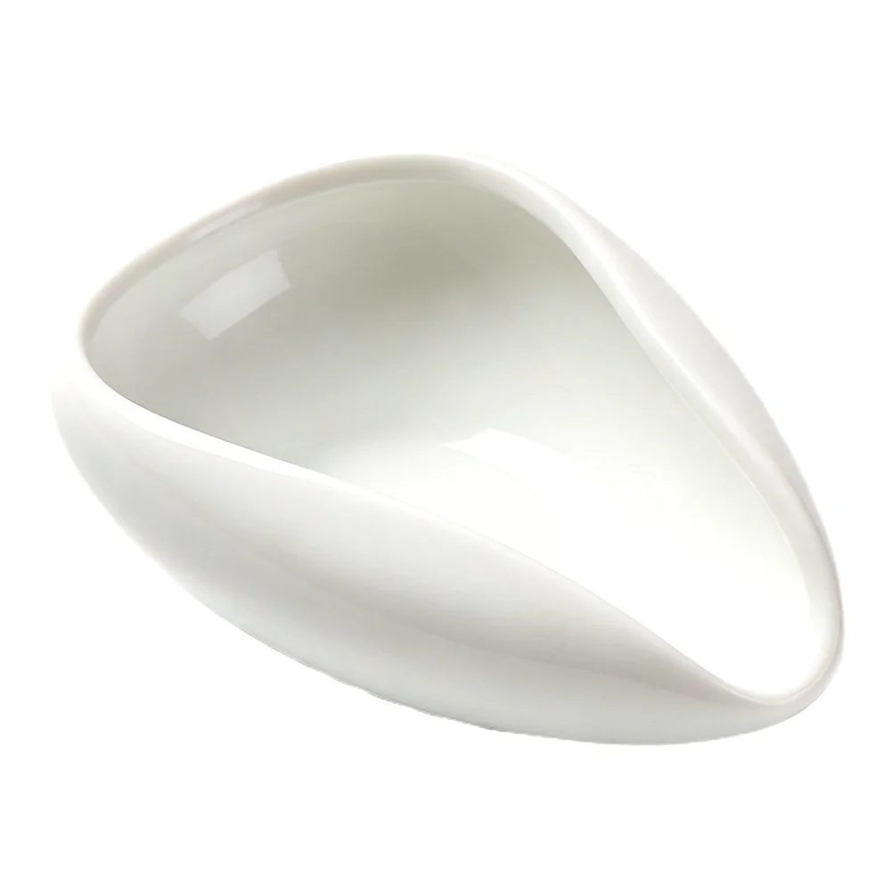 1pcs Coffee Beans Dosing Cup Trays Coffee Beans Shovel Pure White Pottery Tea Scoops For Coffee Machine Kitchen Accessories