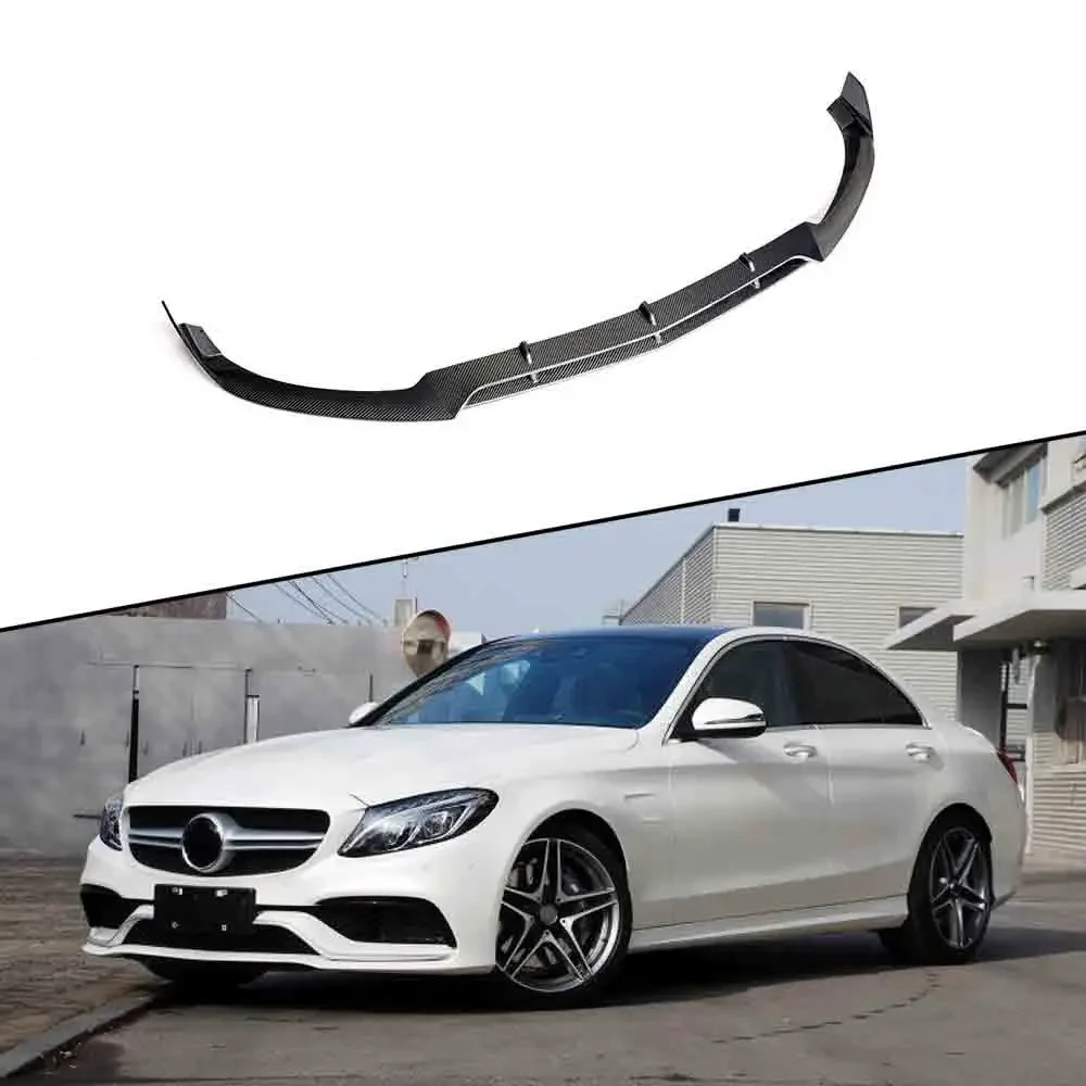 

BS Style Carbon Fiber Front Bumper Lip for Benz w205 C43 C63 AMG coupe sedan