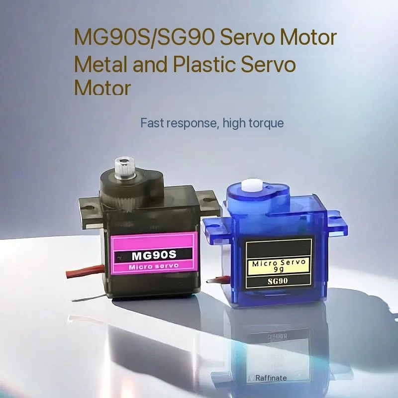 Módulo de Controle Servo de Grande Torque SG90 MG90S para Aeromodelos Pequenos, Servo Gimbal 180 °   360 °