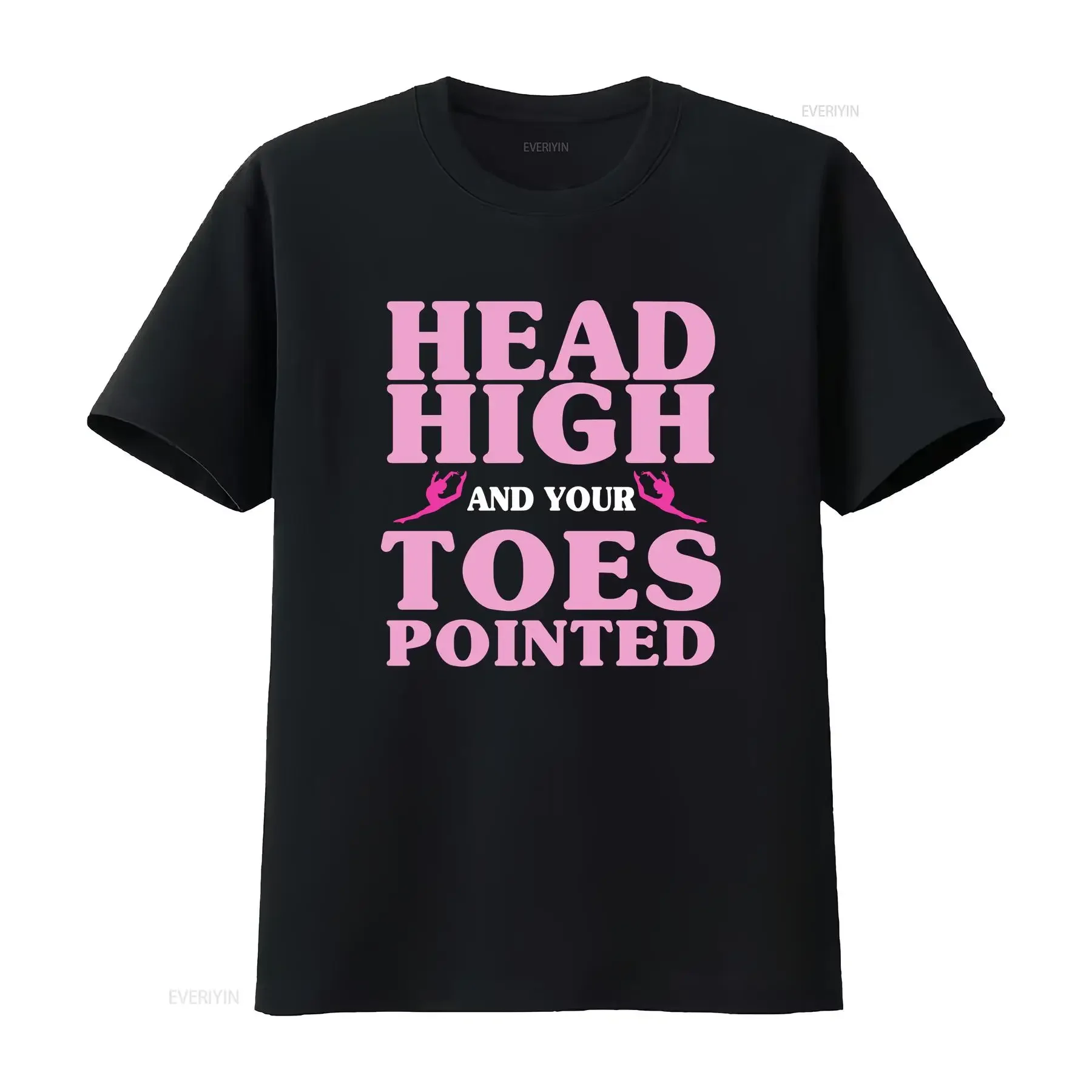 Head High And Your Toes Pointed T Shirt For Gymnastic Lovers Gymnasts Athlete Design Artistic Gymnastics Rhythmic Gymnast