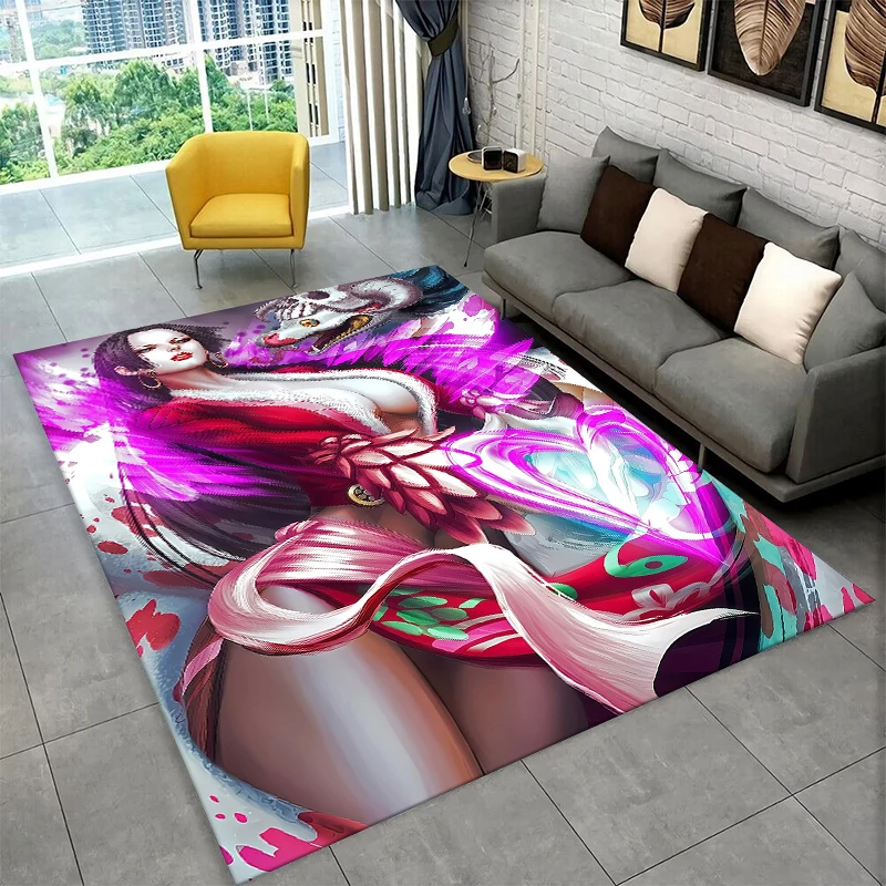 Classic Anime One P-Piece Cartoon Zoro Non-Slip Area Rug for Living Room,Bedroom,Playroom,Soft Carpet Floor Mat Home Decor Rug
