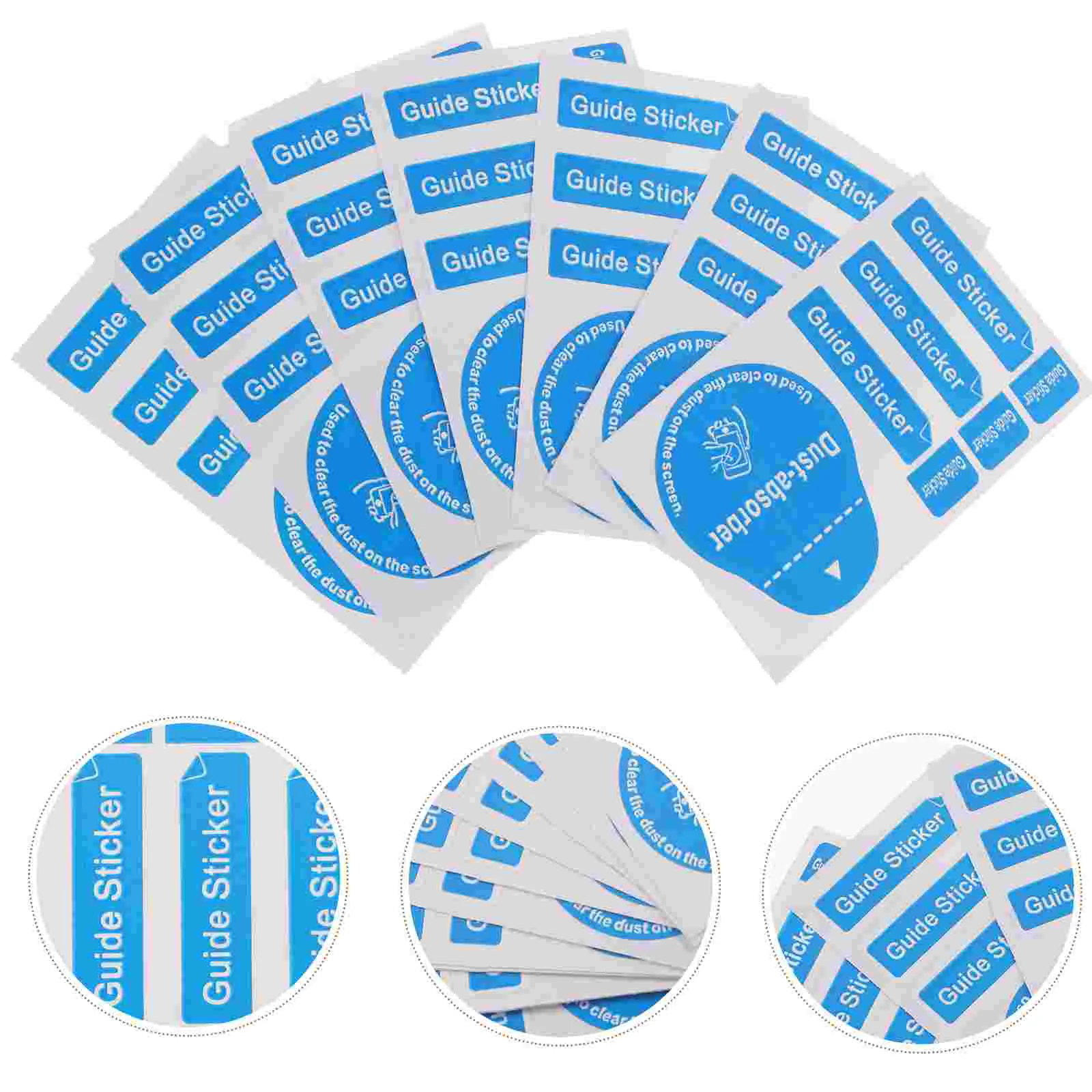 400 Pcs Film Dust Removal Sticker Laptop Stickers Wipes Cell Phones Nail Papers Sticking Tool Guide Automatic