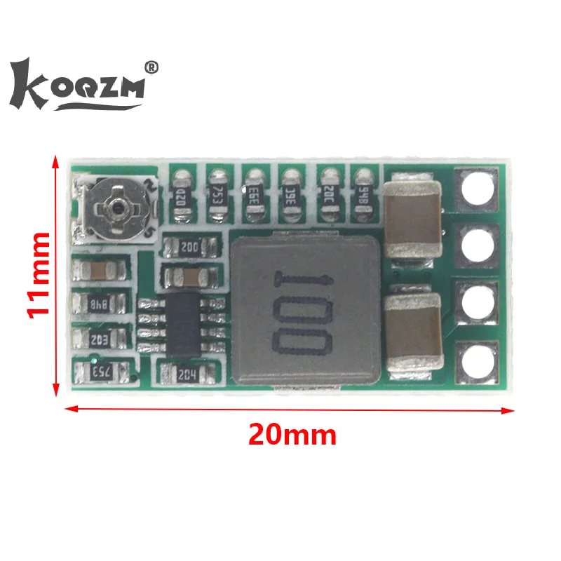 Modulo di alimentazione step down per veicoli da 5 pezzi Convertitore buck DC-DC da 4-20 V12 V a 5 V3 A regolabile