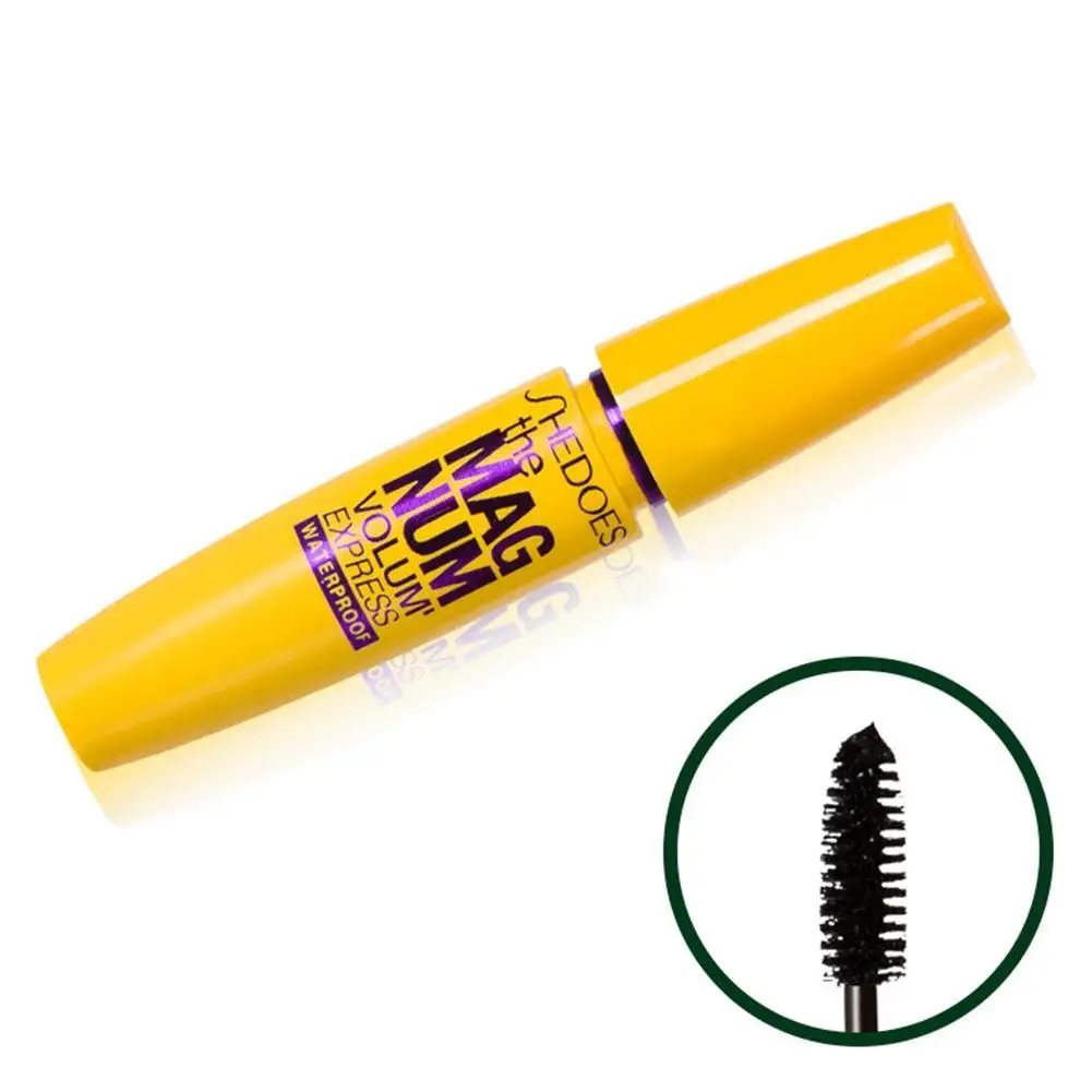 Eyelash Mascara Cream Makeup, duradouro, impermeável, alongado Curly Dense, Natural Black Eye, cosméticos profissionais, 8ml