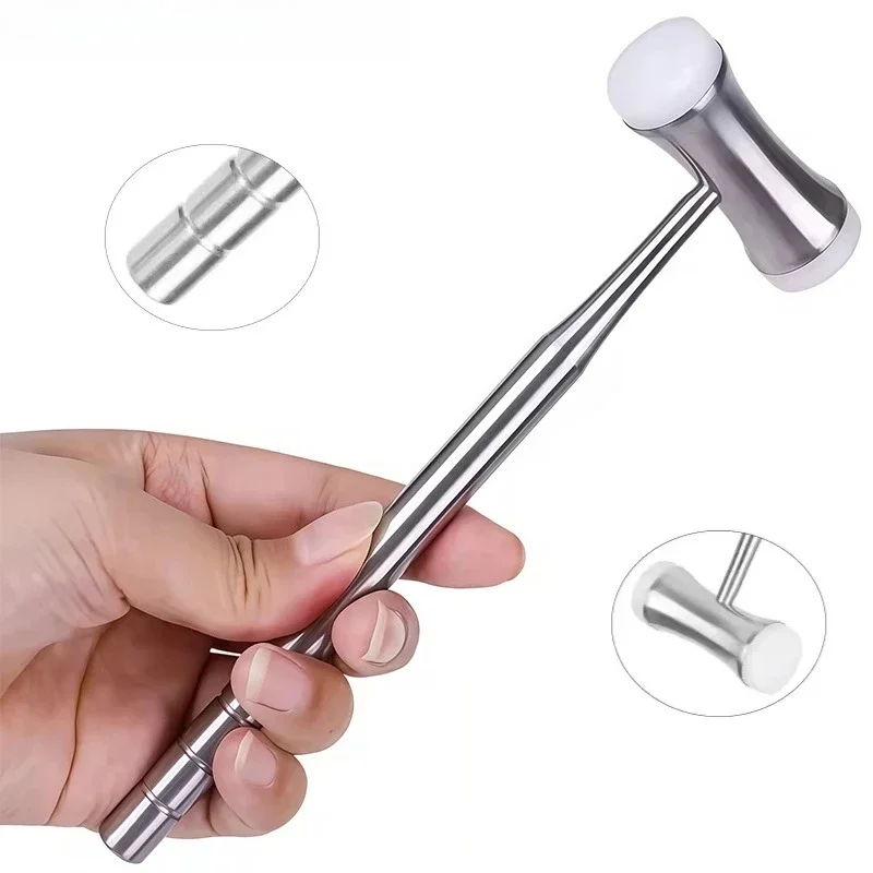 1Pc Dental Bone Hammer Orthopedic Surgical Bone Hammer Stainless Steel Bone Mallet Dental Surgical Mallet Tools