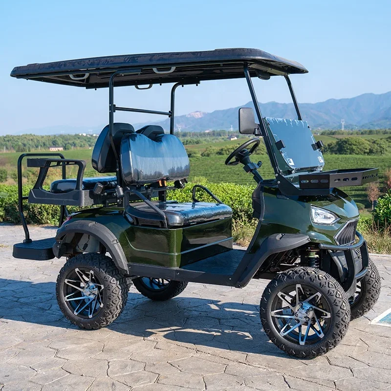 Popular 4 Seater Street Legal Off Road Sightseeing Hunting Electric Golf Carts For Adults