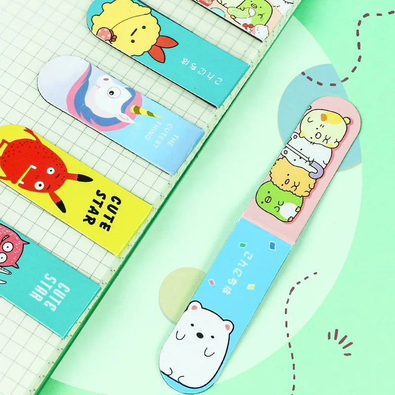 Magnetic Bookmark Magnetic Sticker Cute School Students Kawaii Stationery Magnet Bookmark Book Mark Book Marker Cute Bookmarker