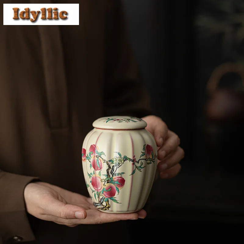 ru-–-boite-a-the-a-neuf-peches-huile-de-cochon-gelee-organisateur-resistant-a-l'humidite-reservoir-de-stockage-creatif-conteneurs-caddie-a-the-articles-de-the-ornements